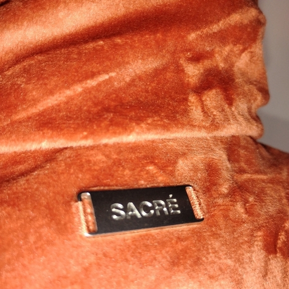 SACRE PUMPKIN CROPPED PUFFER JACKET NWOT - Picture 3 of 10